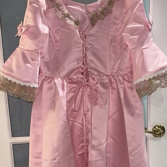 Costume Ballgown Gown Pink Princess Dress LARGE BUST 40" WAIST 36" - Picture 2 of 6